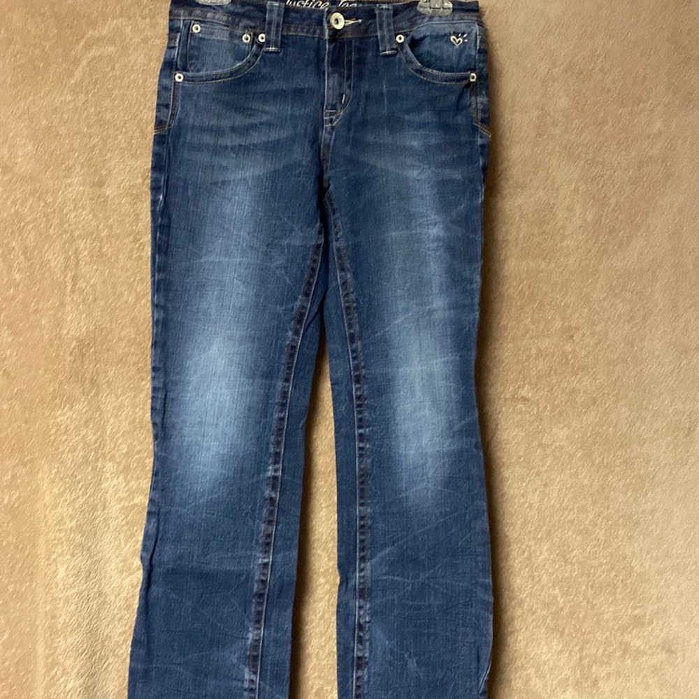 Justice Girls Jeans Sz 14R
